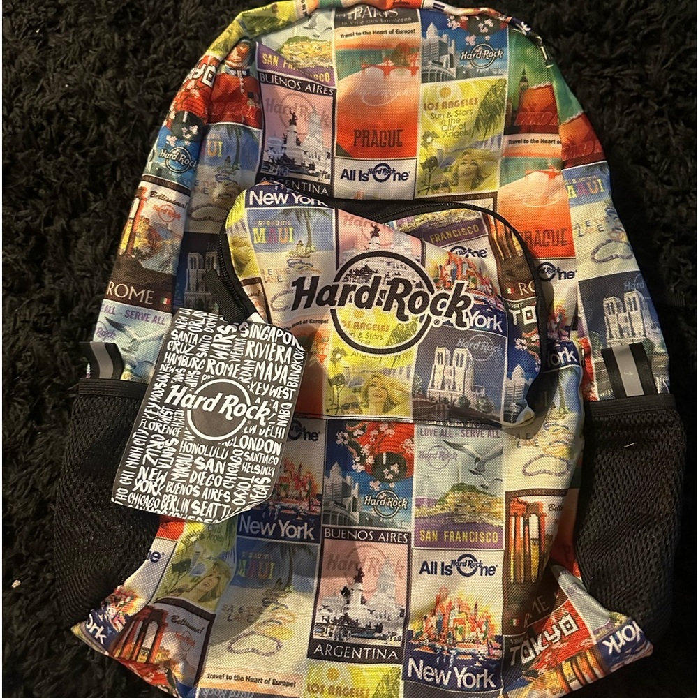 Hard Rock Lightweight Backpack New! With tags